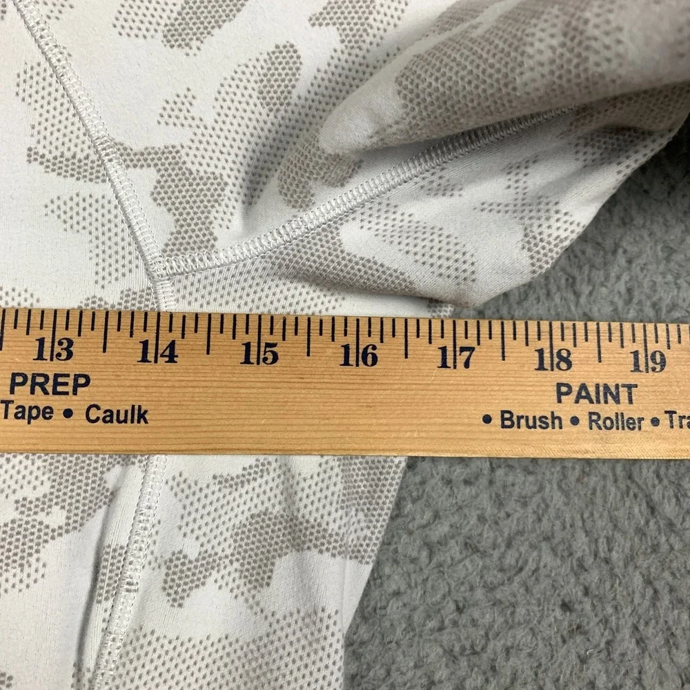 Lululemon Its Rulu Shirt Women's 6 Vapor Gull Grey Camo Jacquard Long Sleeve Run - Picture 7 of 9